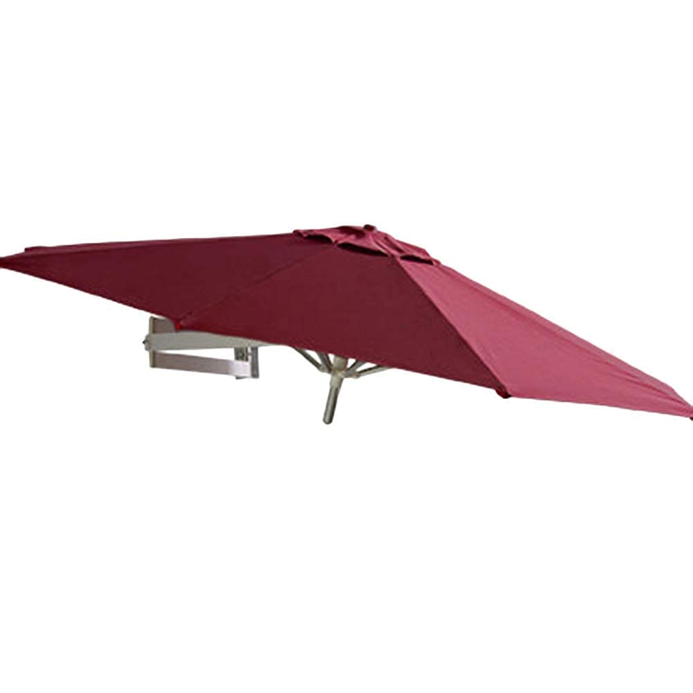 ABBNIA Sombrillas Sombrilla de Aluminio montada en la Pared - Sombrilla basculante para balcón y jardín al Aire Libre, 7 pies / 220 cm