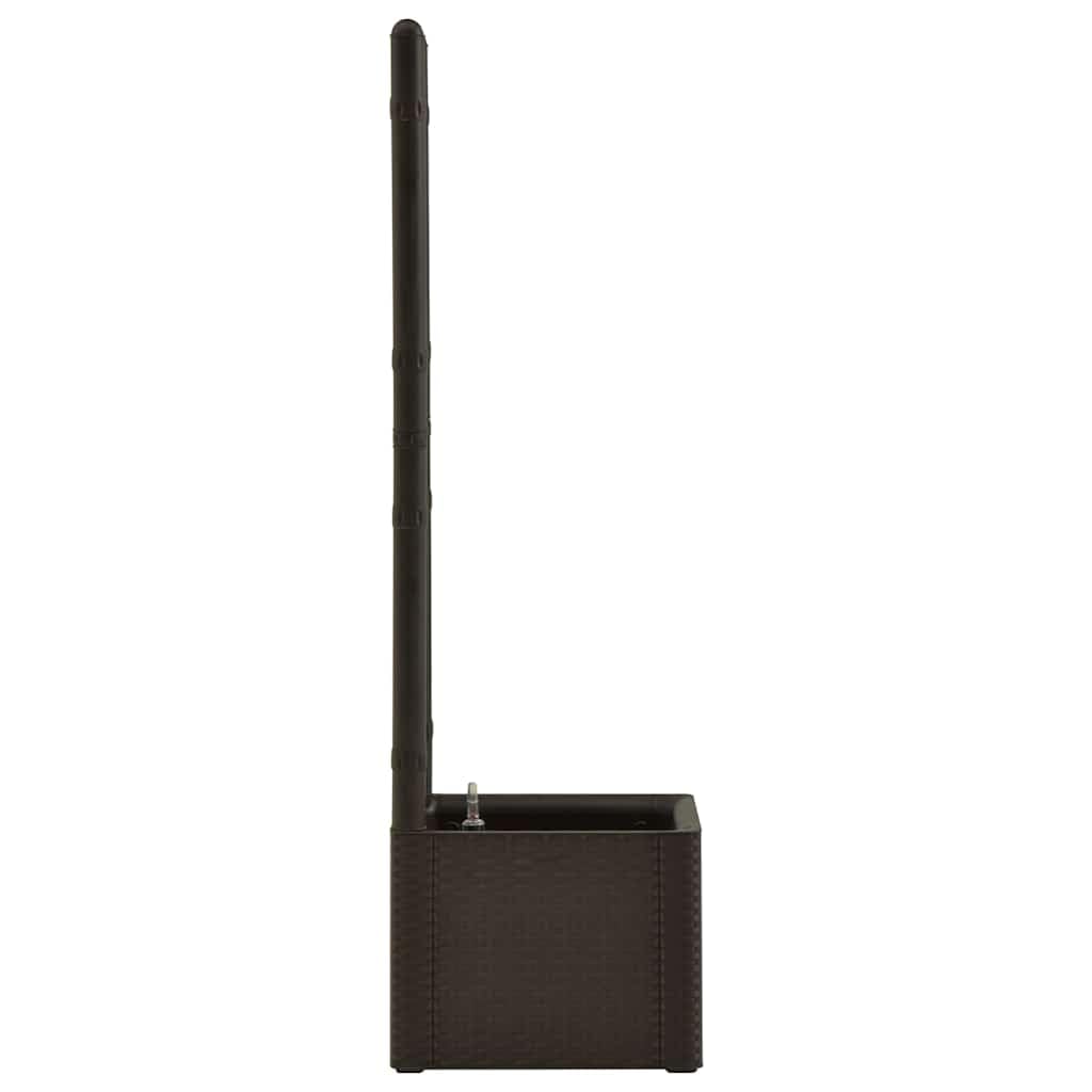 Jardinière Treillis Auto-Arrosante Moka 35L 43x43x142 cm