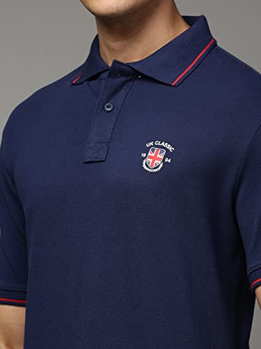 Image of ONN UK Classic Men's Premium Combed Cotton Polo Collar Half Sleeves Solid T-Shirt |