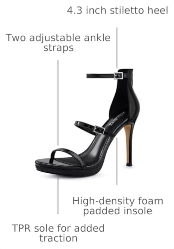 Image of CELLENZ Stiletto Women High Heels: 4.3 Inch Sexy Heel Wear Comfortable | for Formal Dressy Occasion Birthday Night out Wedding Dancing