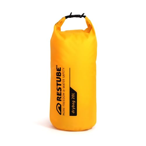 Restube Waterproof Drybag - Premium Quality for Ultimate Protection, Yellow, 20L