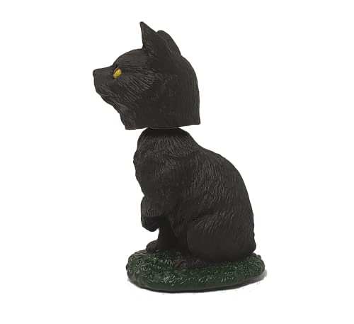 Animal Den Black Cat Bobblehead Figure Statue For Car Dashboard #TOP1