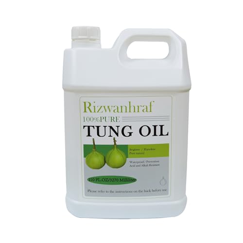 Pure Tung Oil for Wood Finishing 110 OZ. Wood Oil...