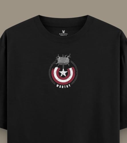 Image of Black Jackal | Premium Oversized Unisex T-Shirt | Marvel-Inspired Graphic Tee | 100% Bio-Washed Cotton | 240 GSM Fabric