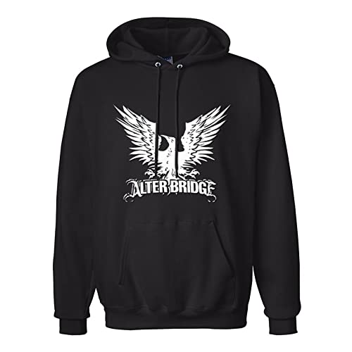 noche Men's Alter Bridge Logo Printed Pullover Hoodies L Black