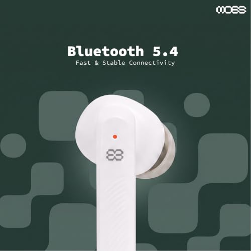 Image of MOSS Echo Endura - TWS Earbuds Up to 60 Hours Total Playback, Dual Mic ENC Clear Calls, Bluetooth 5.4, 8mm Drivers, Hall Switch, Low Latency (40-60ms), Dual EQ Modes (White)