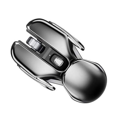 AMSLSIU Souris de Jeu sans Fil, silencieuse et Rechargeable, récepteur métallique USB, étanche, en Aluminium, pour Ordinateur de Bureau et PC