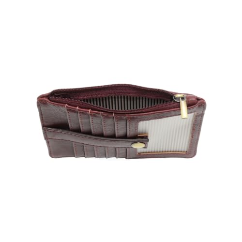 Image of Joy Susan Women's Fashion Purse New Penny Mini Travel Wallet Hand Bag - Black berry