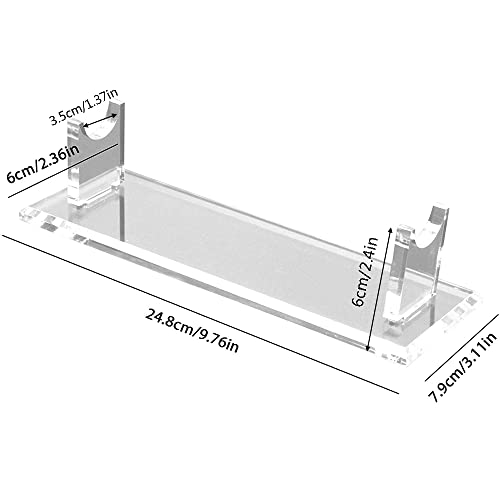 WANLIAN Acrylic Flute Display Stand for Indian Flute (Transparent) - Thumbnail 2