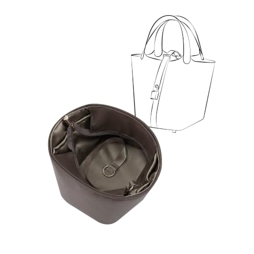 Image of Fits for Picotin Bag Insert Organizer For Hermes(18,Etoupe Grey)