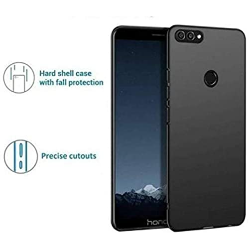 Image of Mobile Back Cover Case for Honor 9N (Silicone Case|CameraProtection|Black SC1510)