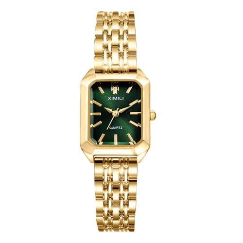 JewelryWe Reloj Vestir Cuadrado Mujer: Reloj de Pulsera de Cuarzo Analógico Pequeño Sencillo Correa de Aleación Casual Negocios - para Regalos JewelryWe Reloj Vestir Cuadrado Mujer: Reloj de Pulsera de Cuarzo Analógico Pequeño Sencillo Correa de Aleación Casual Negocios - para Regalos