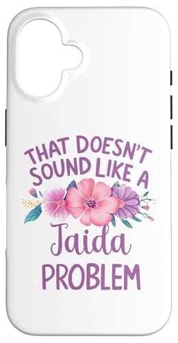 Jaida Personalized Cute Flower Girls Jaida Name スマホケース iPhone 16 用