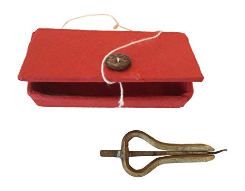 Terré Maultrommel Murchunga aus Nepal in Naturpapierbox, Messing, Eisen, Gold, Antik, BRASS_AND_WOODWIND_INSTRUMENTS