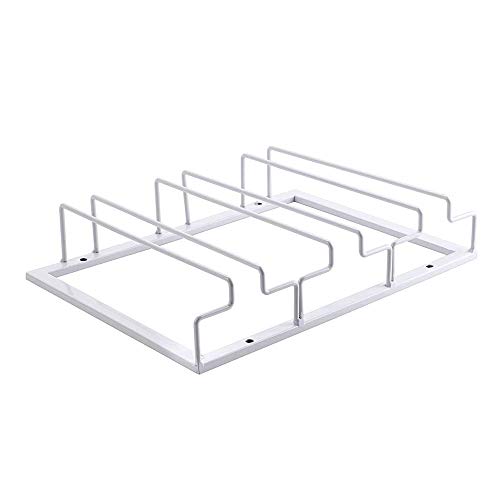 XQK Estante del Vino De Cristal, Copas del Estante del Sostenedor del Vidrio De Champán Debajo del Gabinete Que Cuelga para La Barra De La Cocina con 3 Filas De 6 A 9 Copas De Vino (White)