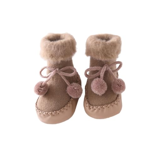 BESTYASH Soft Cotton Baby Floor Socks Long Toddler Socks Skid-resistant Warm for Winter
