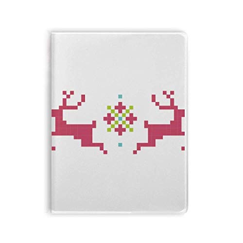 Carnet de notes cerf de neige souple idéal pour le bureau et le journal intime