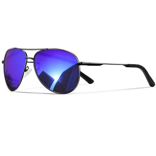 Image of Sunglasses Men Polarized Aviator Sunglasses for Men Women Fishing Driving Sun glasses Metal Frame UV Protection