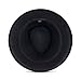 Christian Siriano New York Fedora Hat, Wool Felt Wide Brim Fedora Fashion Hat with Paper Clip Chain Band, Black, One Size
