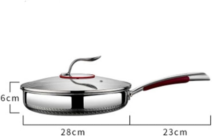 7pcs 316 Stainless Steel Non-Stick Household Kitchen Pot Set Soup Frying Pan