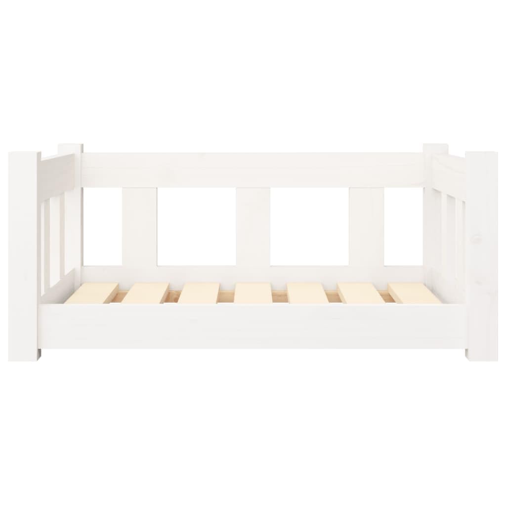 Cuccia per cani in legno di pino massiccio, 65,5 x 50,5 x 28 cm, con cuscino antiscivolo e comodo posto per dormire, per cuccioli, anziani, per animali domestici in soggiorno o in viaggio