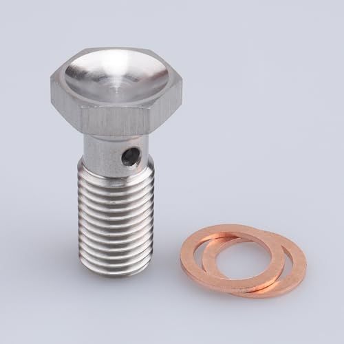 Image of AC PERFORMANCE M10 x 1.25 Banjo Bolt, 24mm UHL, Stainless Steel