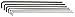 Bondhus 25445 Hex L-Wrenches w/12 Long Arm, Set of 7