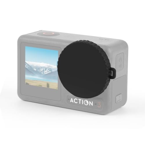 Image of 2pcs Lens Cap Suitable for Osmo Action 5 /4 and Action 3, Black Lens Protector Flexible Lens Cover Protective Accessories Compatible with Osmo Action, Prevent Scratches Dust