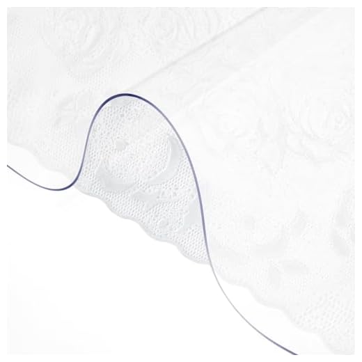 VEVOR Plastic Table Cover 24 x 60 Inch, 1.5 mm Thick Clear Table Protector, Rectangle Clear Desk Mat, Waterproof & Easy Cleaning for Office Dresser Night Stand