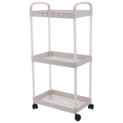 Chariot de rangement à roulettes avec espace de stockage ample - 2