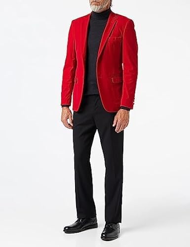 Men’s Velvet Blazer Classic Smart Casual Tailored Fit Wedding Suit Jacket2