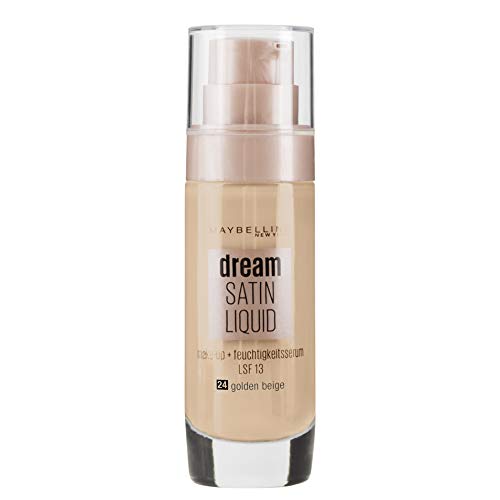 Maybelline New York Dream Satin Liquid Make Up 24 Golden Beige, 30 milliters