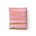 10x13 (100) Pink and Gold Stripes Valentine's Day Designer Poly Mailers Waterproof Self Sealing Tear Resistant Polymailers Shipping Envelopes Premium Printed Bags For Small Businesses