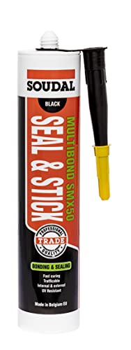 Mastic colle Soudal Multibond SMX 50, colle hybride de montage universel, noir, 290 ml Cover