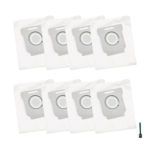EZ SPARES Kompatibel mit R0B0T R0MBA Staubbeuteln i7 i7+, lR0B0T Roomba Clean Base, automatische Schmutzentsorgungsaufsatz, Schmutzentsorgungsbehälter (8 Stück) Cover