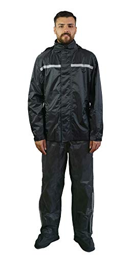 TJ MARVIN Classic E31 - Juego completo de chaqueta y pantalones, cubrebotas y mochila XS Negro Cover