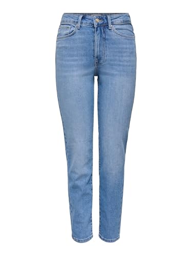 ONLY Female Straight-Fit Jeans ONLEMILY Ankel Hohe Taille Gerade geschnitten Jeans 1