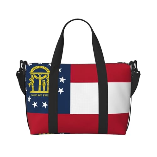 Sac à main drapeau Géorgie polyvalent et léger pour sport et voyage