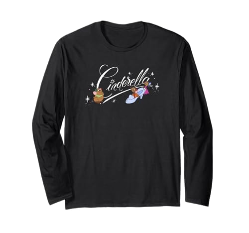 T-shirt Disney Cendrillon manches longues idéal pour une journée détente ou un look urbain chic