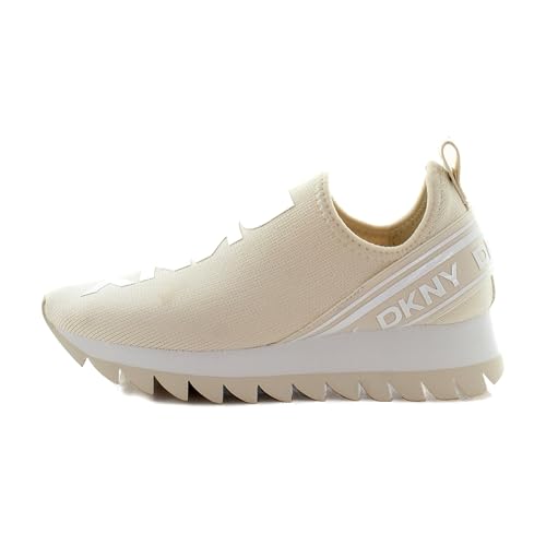 Image of DKNY Women's Abbi Knit Slip on Sneaker with Logo