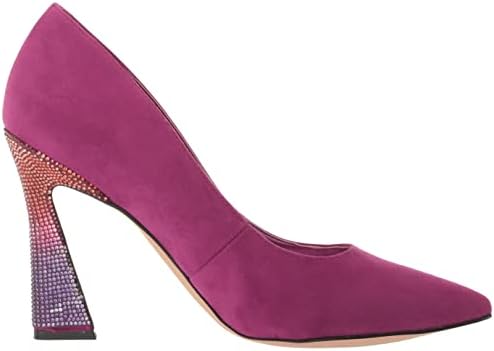 Nine West Women's VIBE9X9 Pump, Magenta Suede, 9.5 | Image 5