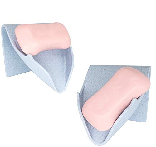 Okayji Plastic Soap Dish Case Holder Waterfall Tray Stand Shower Drain Bathroom Accessories and Kitchen Sink Soap Box- 2 Pieces (Pink) (B0823Z2K1V) Amazon Price History, Amazon Price Tracker
