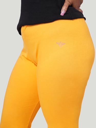 Image of Le-Soft Ladies Cotton Legging | Buttery Soft Stretchy Fit | Churidar Length | Leggings for Women and Girls | Small - 3XL Plus