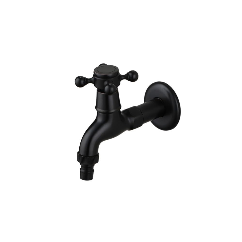 Ghjrthfj Orb Taps, Decorative Outdoor Garden Faucet Washing Machine Small Tap Only Cold Taps Bathroom Tub Mixer(Orb)