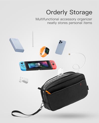 Inateck Kabeltasche Elektronik Organizer, Spritzwasserfester Reise Zubehör Tasche, Kompatibel mit Maus, USB Stick