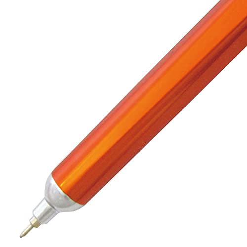 Image of Needle-point GRAND STANDARD OHTO Orange Fine Leads Ballpoint Pen in Orange with Anodised Aluminium Housing and a 0.7 mm Needlepoint Refill (Black)