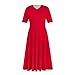 Summer Maternity Dresses - Womens Midi Corset Dress (Hot Pink,Large)