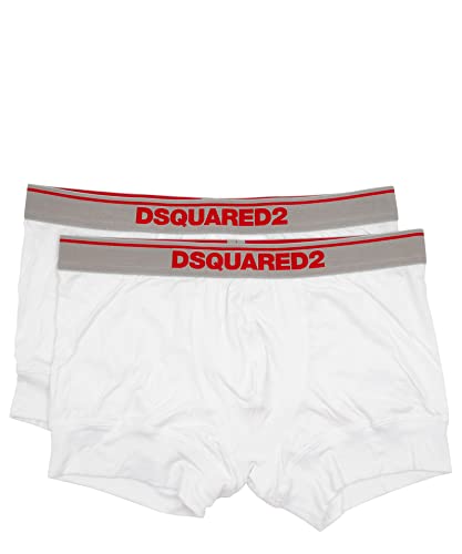 DSquared DCXF50050 Boxer Uomo Bianco S
