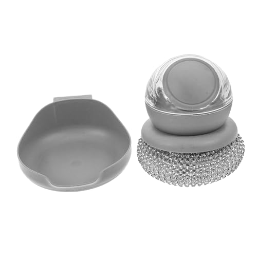 FUNOMOCYA Ergonomic Handle Steel Scrubber Brush Dish Set Kitchen Scrub Brush for Dishes Scrub for Cleaning