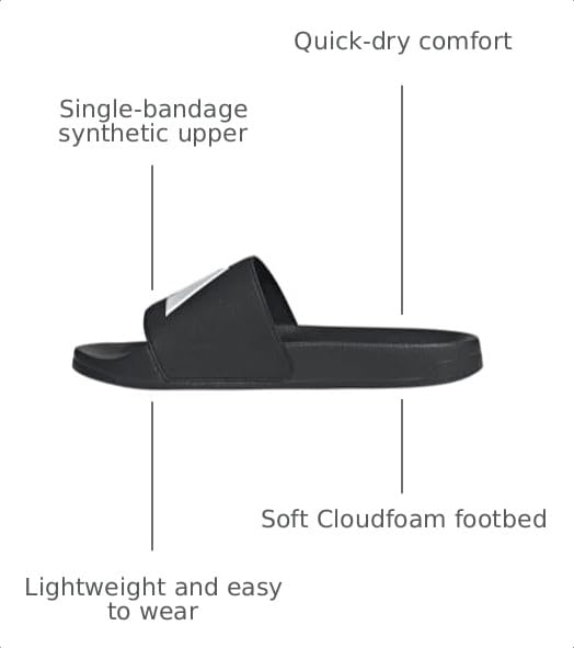 Image of adidas Mens Adilette Shower Arsenal Slides Casual Sandals Casual - Red